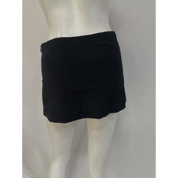 Miaou 'Micro' Black Crepe Mini Skirt Size XS - Picture 3 of 5